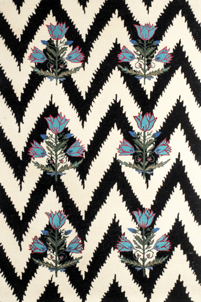 MULTICOLOR CHEVRON HAND TUFTED CARPET