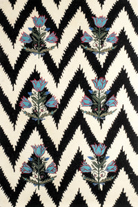 MULTICOLOR CHEVRON HAND TUFTED CARPET by Imperial Knots - Image 1