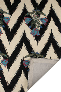 MULTICOLOR CHEVRON HAND TUFTED CARPET by Imperial Knots - Image 4