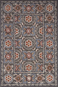 GREY SUZANI HAND TUFTED CARPET by Imperial Knots - Image 1
