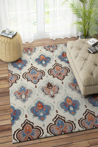 MULTICOLOR SUZANI HAND TUFTED CARPET by Imperial Knots - Image 2