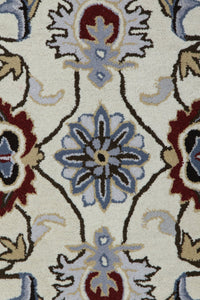 BEIGE TRADITIONAL HAND TUFTED CARPET by Imperial Knots - Image 3