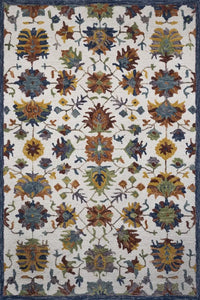 MULTICOLOR SUZANI HAND TUFTED CARPET by Imperial Knots - Image 2