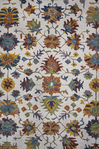 MULTICOLOR SUZANI HAND TUFTED CARPET by Imperial Knots - Image 3
