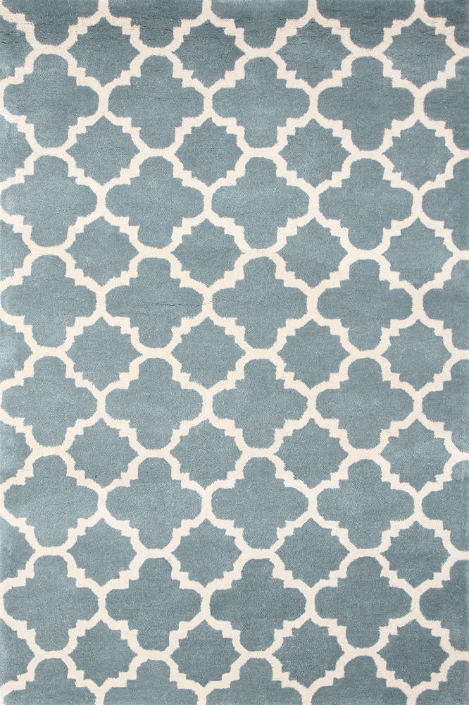 BLUE MOROCCAN HAND TUFTED CARPET