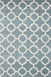 BLUE MOROCCAN HAND TUFTED CARPET by Imperial Knots - Image 1