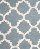 BLUE MOROCCAN HAND TUFTED CARPET