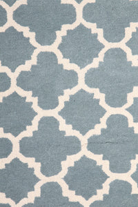 BLUE MOROCCAN HAND TUFTED CARPET by Imperial Knots - Image 3