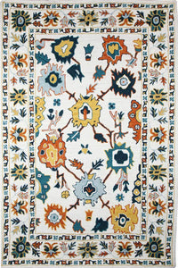 MULTICOLOR SUZANI HAND TUFTED CARPET by Imperial Knots - Image 1