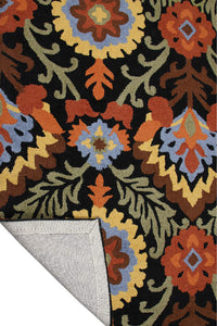 BLACK ARIYONA HAND TUFTED CARPET by Imperial Knots - Image 4