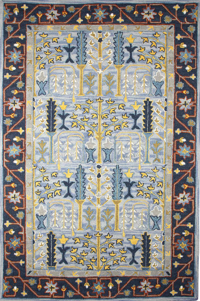 MULTICOLOR TRADITIONAL HAND TUFTED CARPET