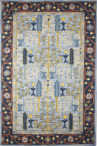 MULTICOLOR TRADITIONAL HAND TUFTED CARPET by Imperial Knots - Image 1
