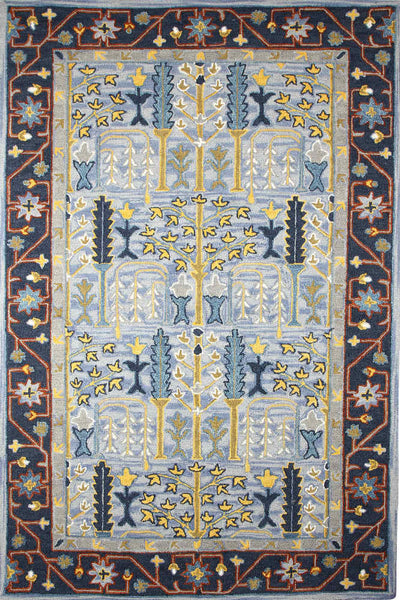 MULTICOLOR TRADITIONAL HAND TUFTED CARPET