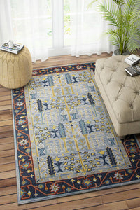 MULTICOLOR TRADITIONAL HAND TUFTED CARPET by Imperial Knots - Image 2