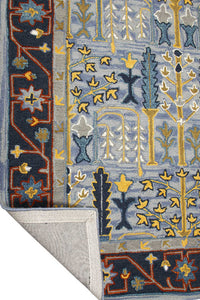 MULTICOLOR TRADITIONAL HAND TUFTED CARPET by Imperial Knots - Image 4