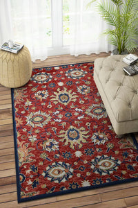 RED SUZANI HAND TUFTED CARPET by Imperial Knots - Image 1