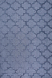 BLUE MOROCCAN HAND TUFTED CARPET by Imperial Knots - Image 1