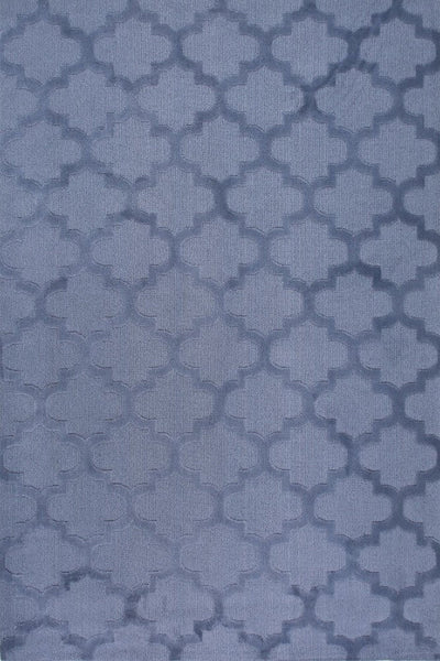 BLUE MOROCCAN HAND TUFTED CARPET