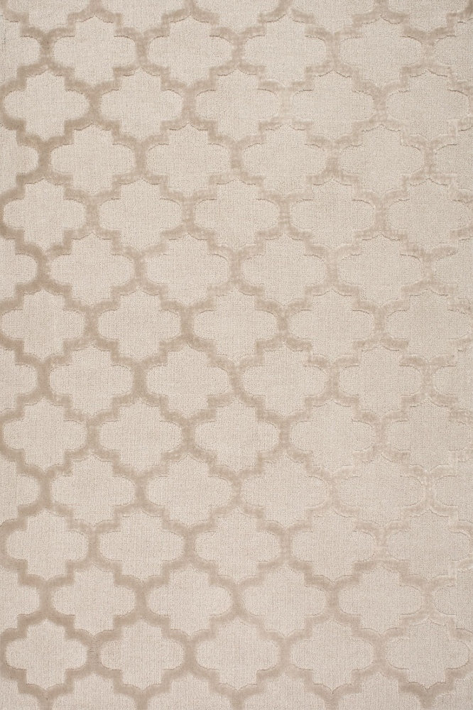 BEIGE MOROCCAN HAND TUFTED CARPET