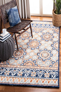 MULTICOLOR SUZANI HAND TUFTED CARPET by Imperial Knots - Image 2