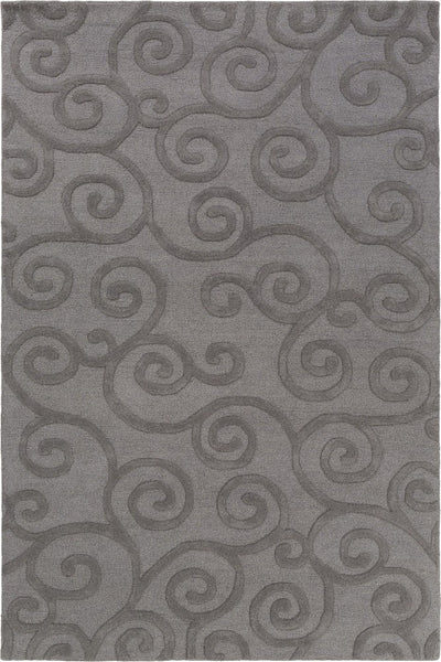 GREY EMBOSSED HAND TUFTED CARPET