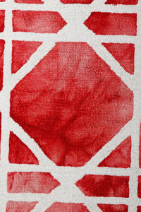 RED DIP DYED HAND TUFTED CARPET by Imperial Knots - Image 3