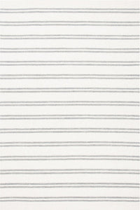 WHITE AND GREY STRIPES HAND TUFTED CARPET by Imperial Knots - Image 1