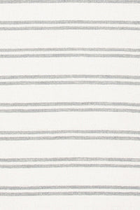 WHITE AND GREY STRIPES HAND TUFTED CARPET by Imperial Knots - Image 3