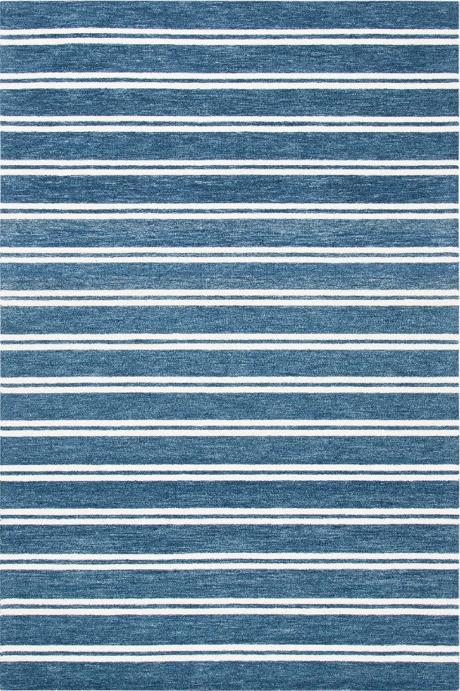 BLUE STRIPES HAND TUFTED CARPET