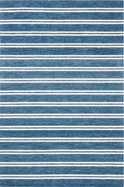 BLUE STRIPES HAND TUFTED CARPET