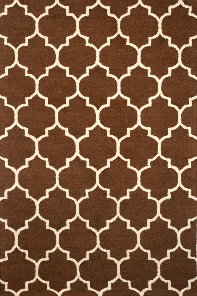 BROWN MOROCCAN HAND TUFTED CARPET