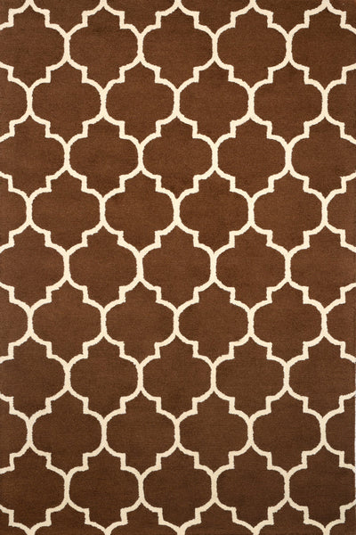 BROWN MOROCCAN HAND TUFTED CARPET