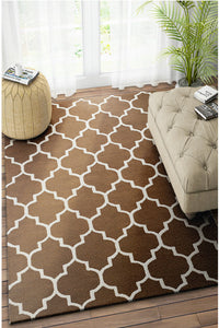 BROWN MOROCCAN HAND TUFTED CARPET by Imperial Knots - Image 2