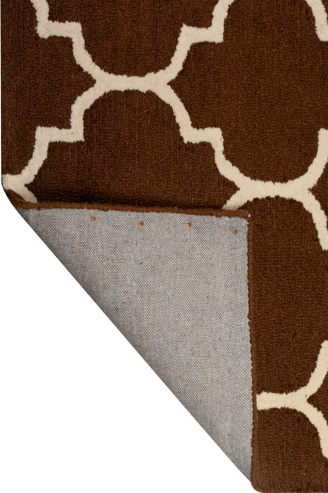BROWN MOROCCAN HAND TUFTED CARPET