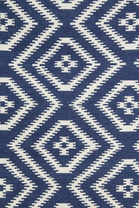 BLUE VINTAGE HAND WOVEN KILIM DHURRIE by Imperial Knots - Image 3
