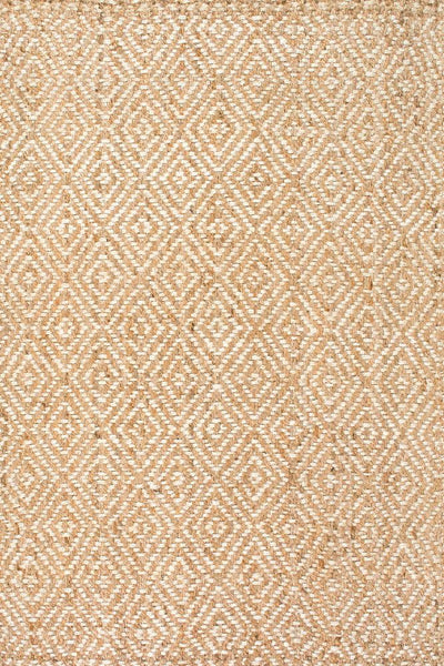 NATURAL GEOMETRIC JUTE HAND WOVEN DHURRIE